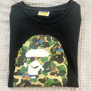 BAPE | Bathing Ape T-Shirt Colorful Camo Print Logo